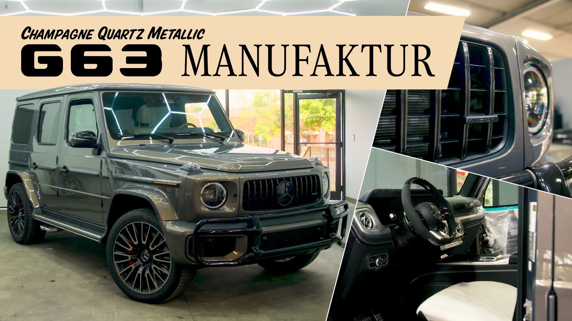 2025 Champagne Quartz Metallic Mercedes G63 AMG Manufaktur  wrapped in STEK PPF by GlasWerks DMV