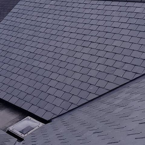 Black slate roof