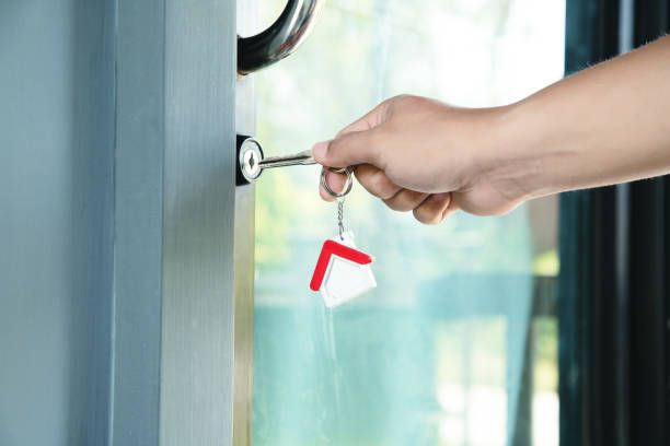 Opening House Door With A Key — Henderson, KY — Custom Lock & Key