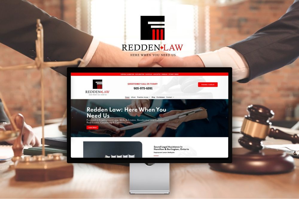 Redden Law Web Design Web Development Hamilton Marketing Agency