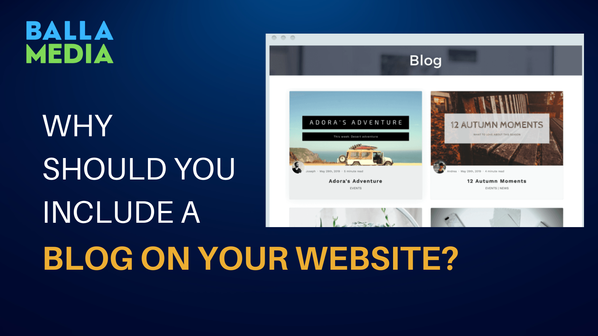 Blog on your website