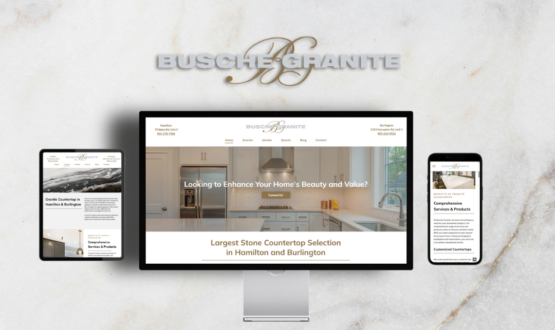Busche Granite 3 device web design