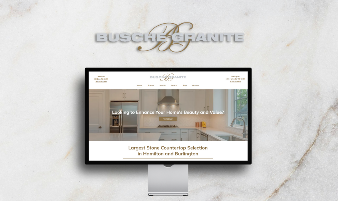 Busche Granite Web Design Web Development Hamilton Marketing Agency