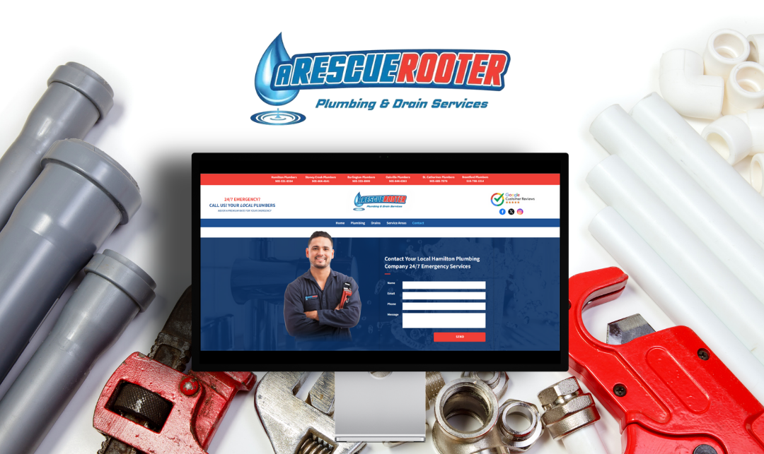 Rescue Rooter  Web Design Web Development Hamilton Marketing Agency
