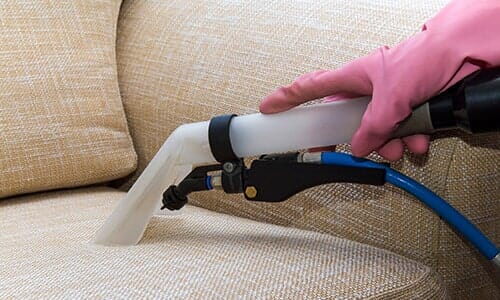 Sofa chemical cleaning with professionally extraction method - sofa cleaning in Tiverton, RI