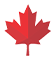 A red maple leaf, the national symbol of Canada, centered on a white background.