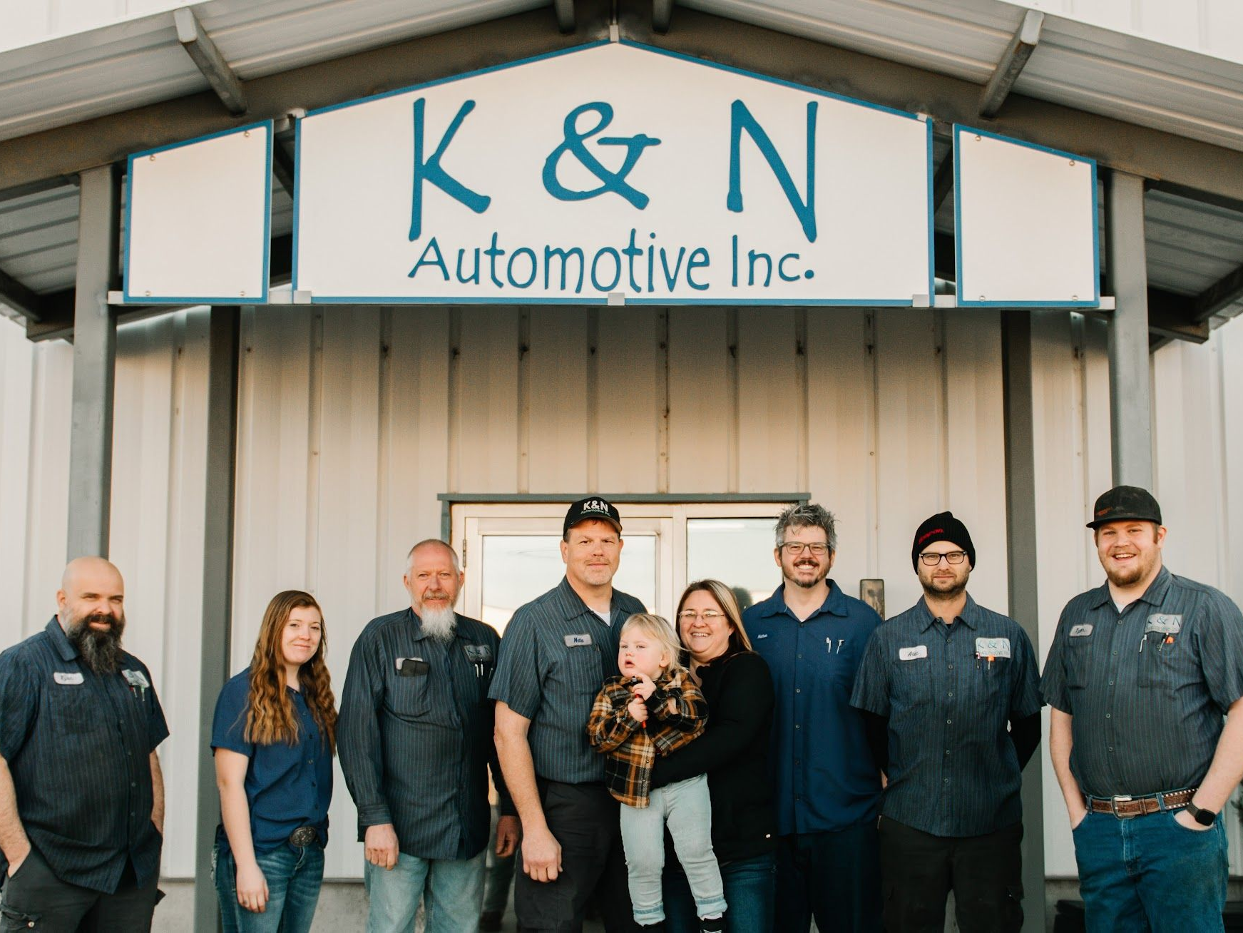 K & N Automotive Inc. Team Outside the Building | K & N Automotive Inc.