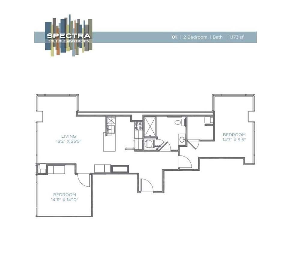 A floor plan of a house with a balcony.