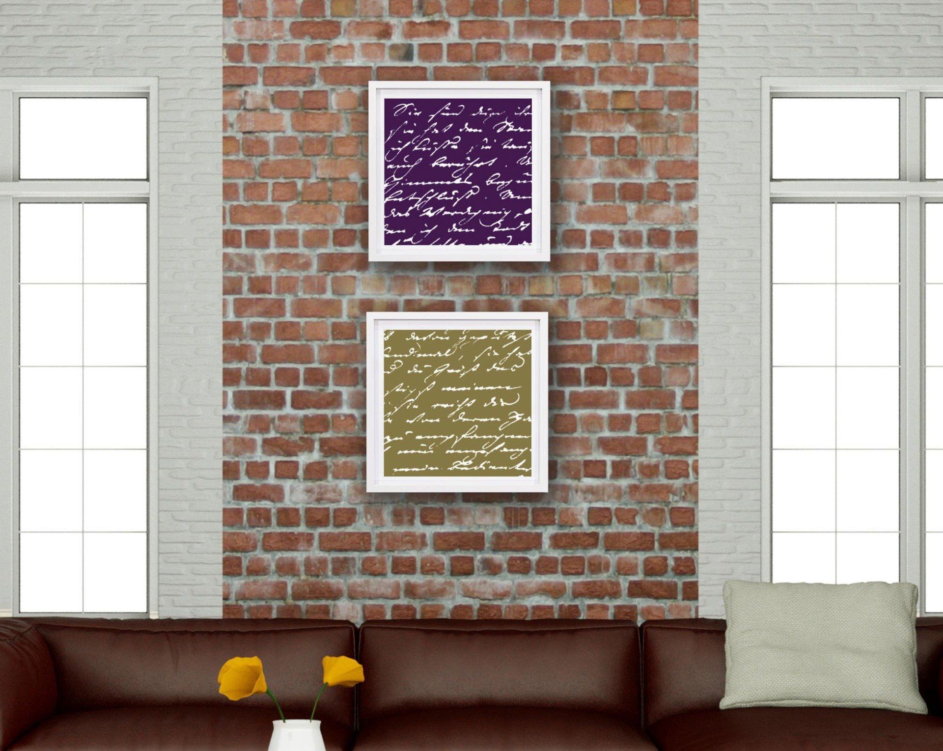 Bilderrahmen mit Text-Motiv