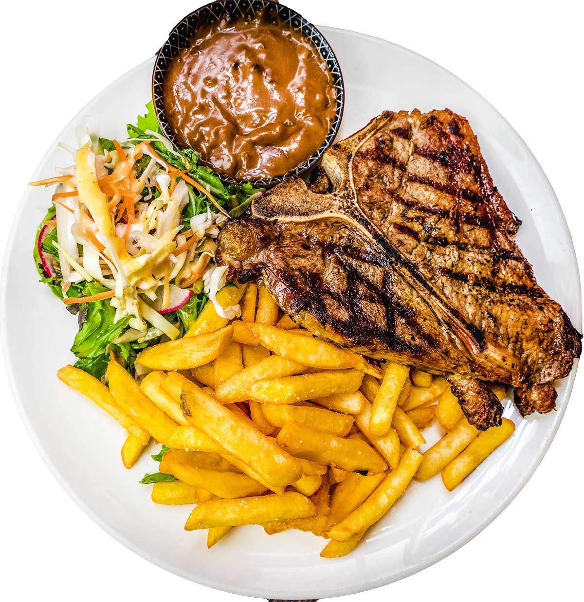 Steak at The Exclusive Thai Kitchen inside Petersham Inn Hotel