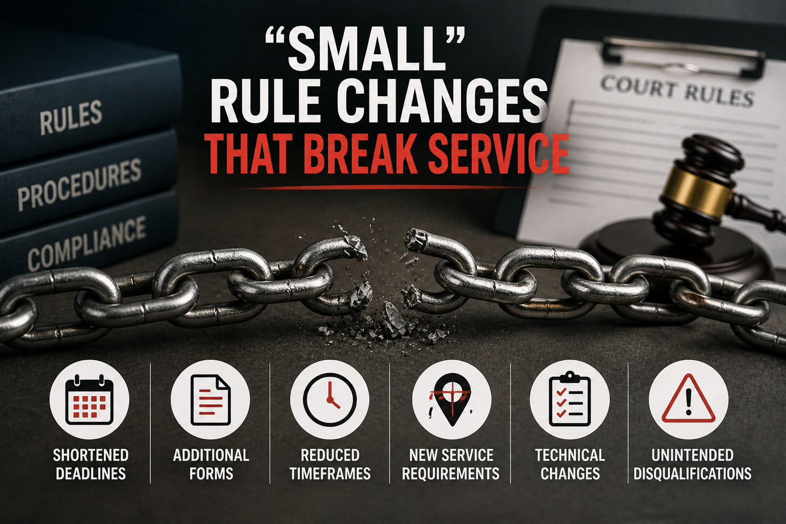 “Small” Rule Changes That Break Service