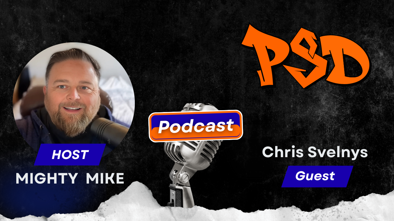 Podcast graphic featuring 