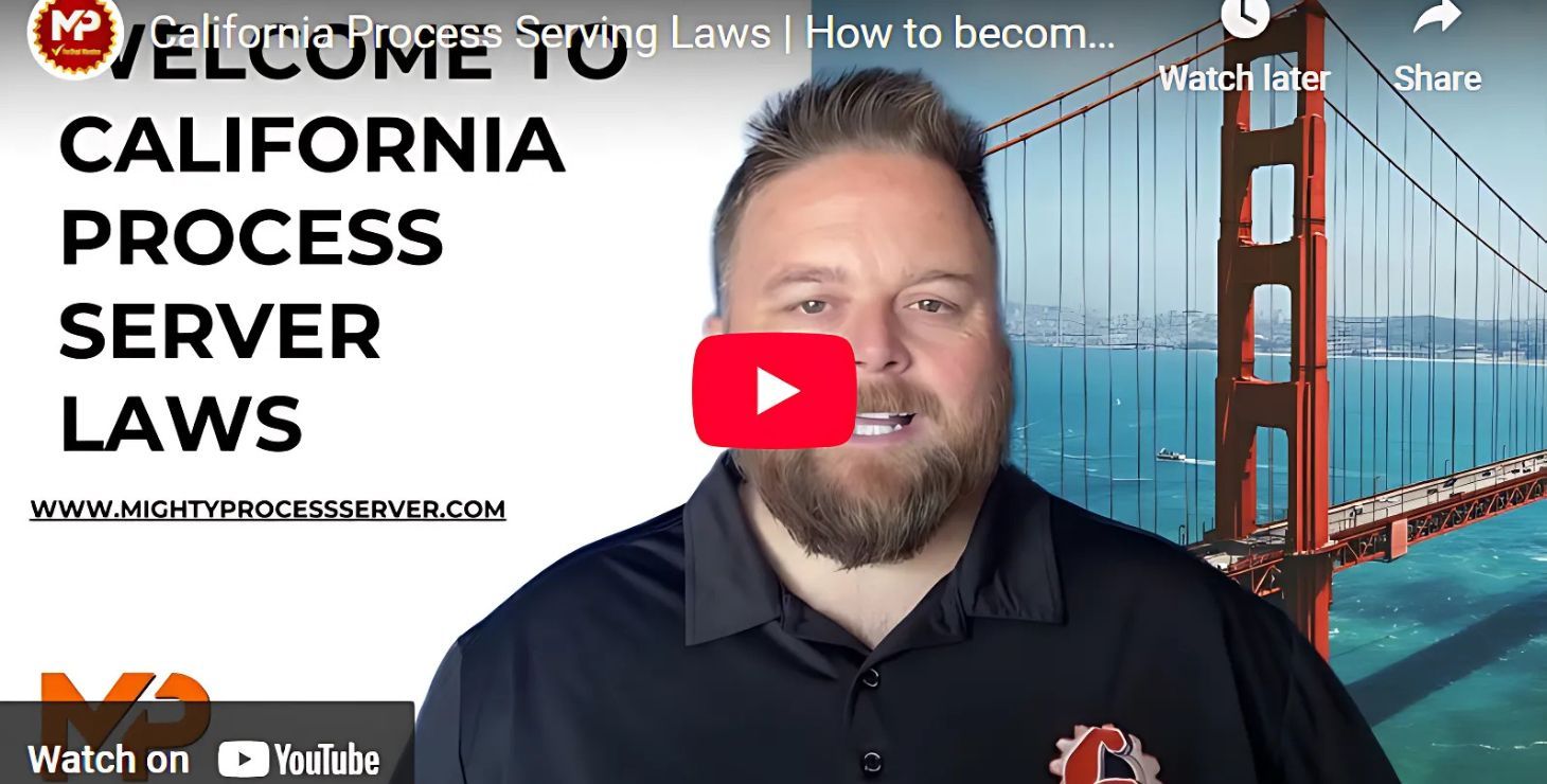 California Process Server Laws