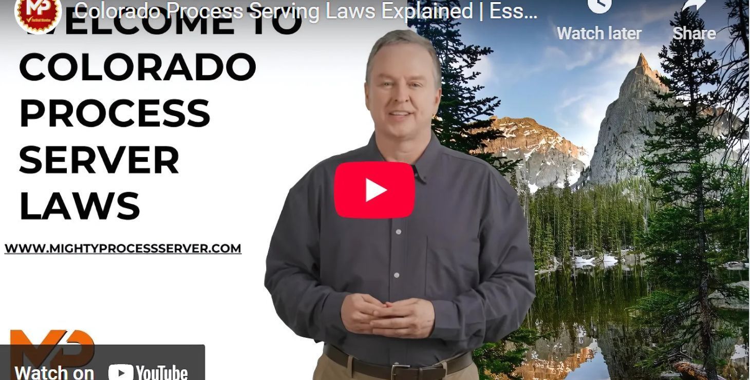 Colorado Process Server Laws