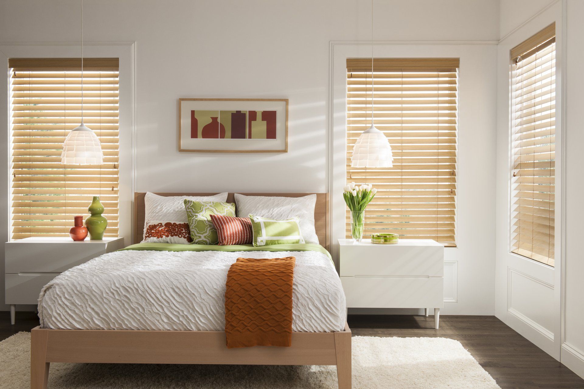 Alta Faux Wood Blinds for Home Bedrooms Near San Diego, La Jolla & Coronado, California (CA)
