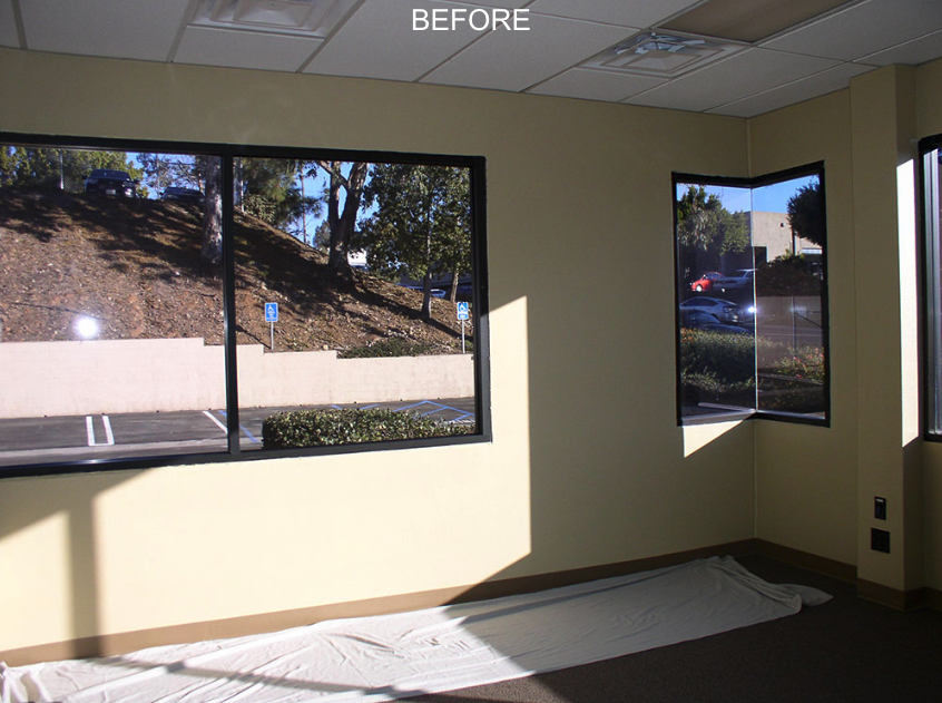 Before Custom Horizontal for Corner Windows in Homes Near San Diego & La Jolla, California (CA)