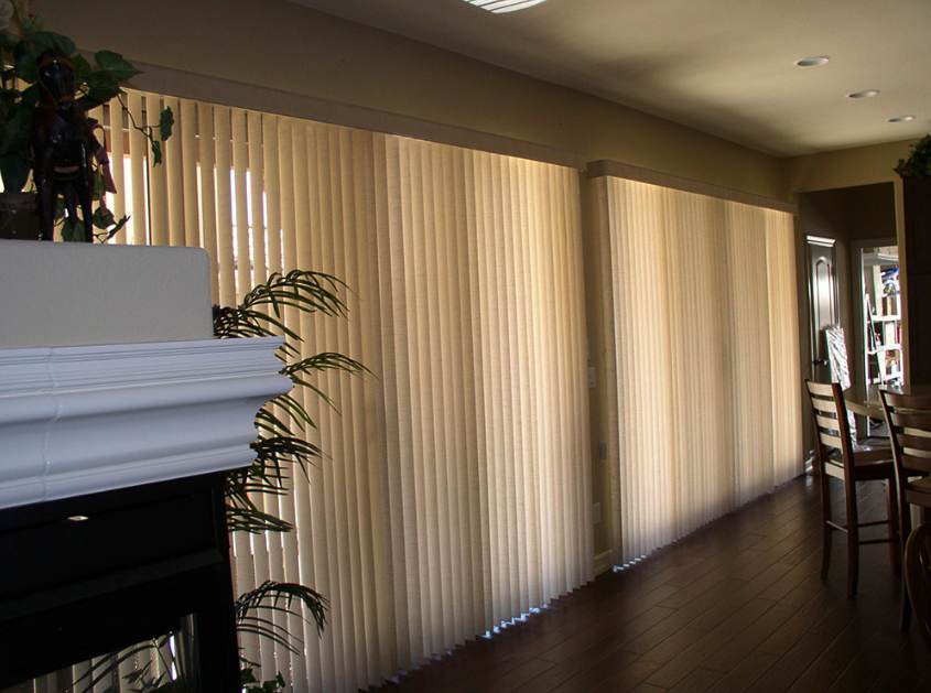 After Vertical Blinds for Living Rooms in Homes Near San Diego & La Jolla, California (CA)