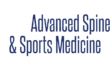 Advanced Spine & Sports Medicine, dark blue text.