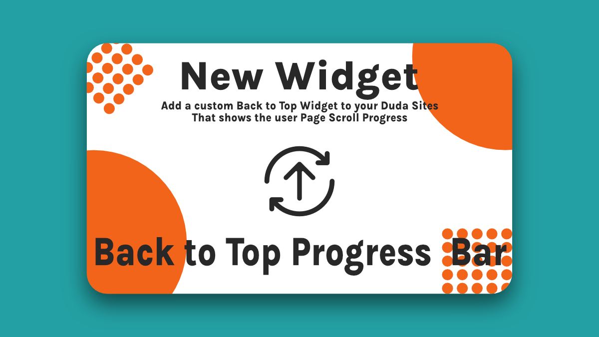 Duda Widget | Back to Top Progress Bar