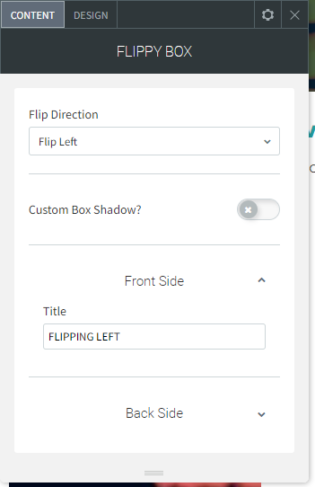A screen shot of a website called fluffy box