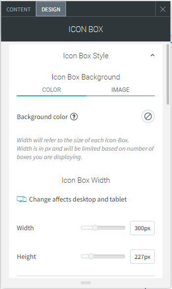 A screenshot of a icon box being created on a computer.