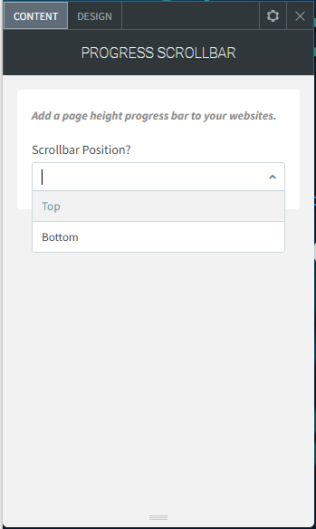 A screenshot of a progress scrolling bar on a computer screen.