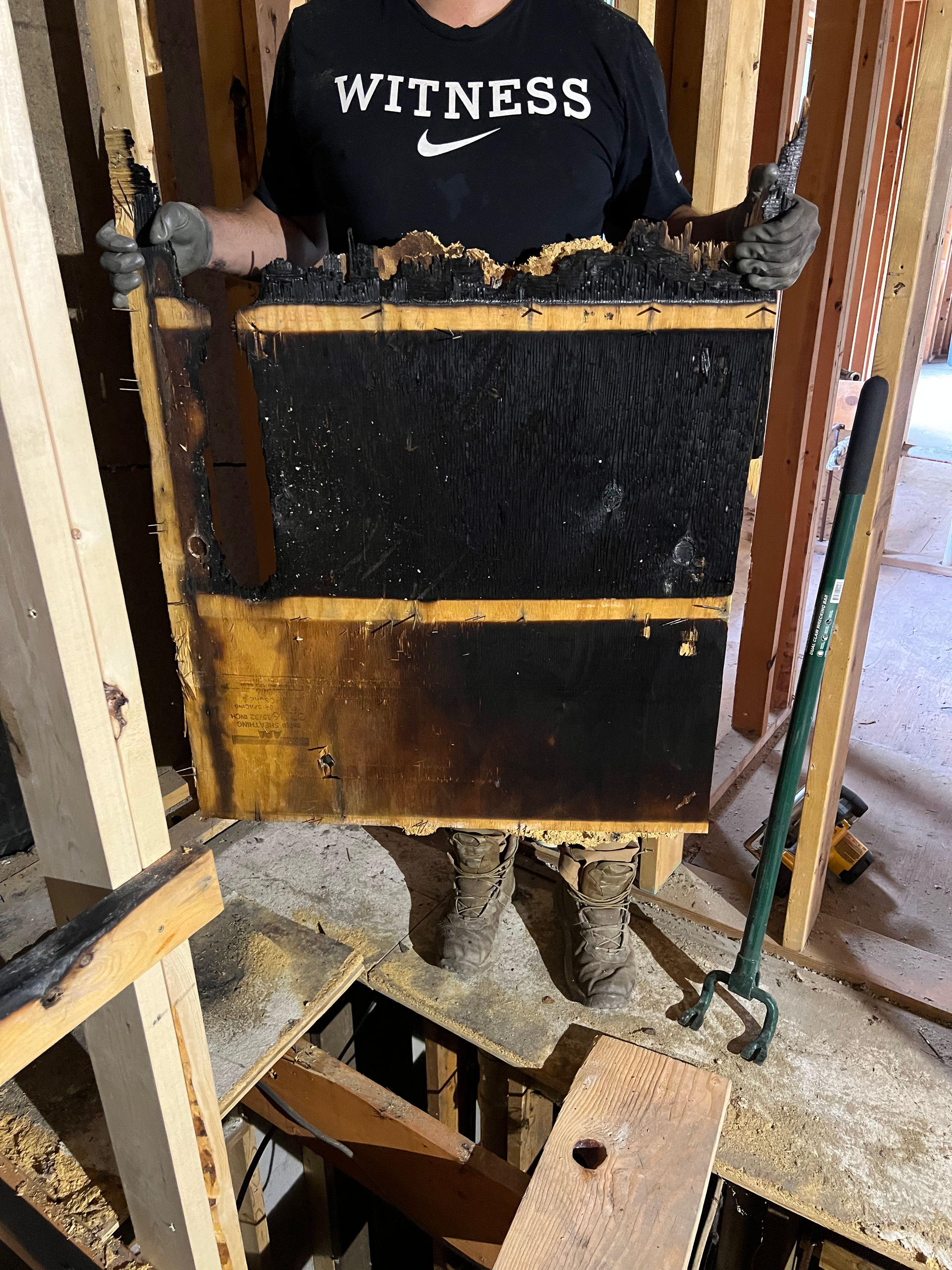 Fire Restoration Damage Subfloor