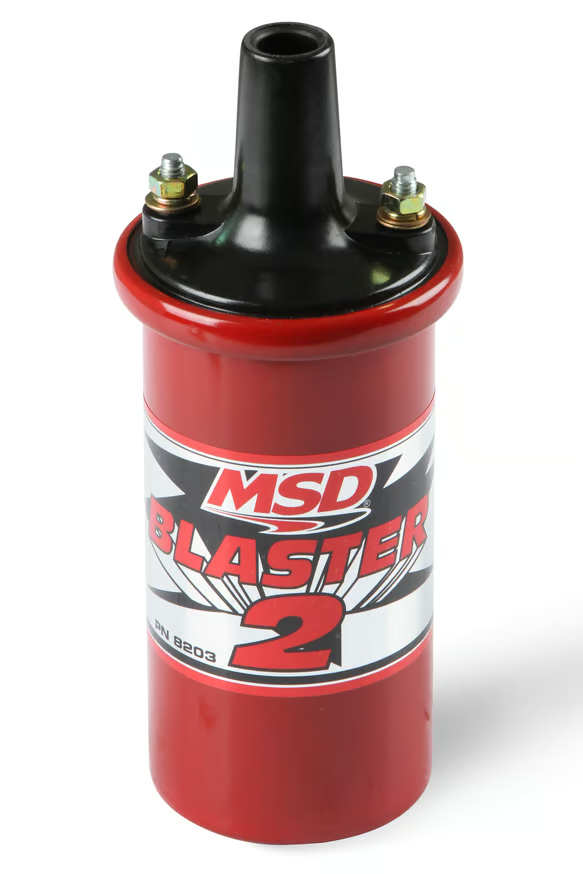 MSD 8203 Ignition Coil (Blaster 2 with ballast resistor - red)