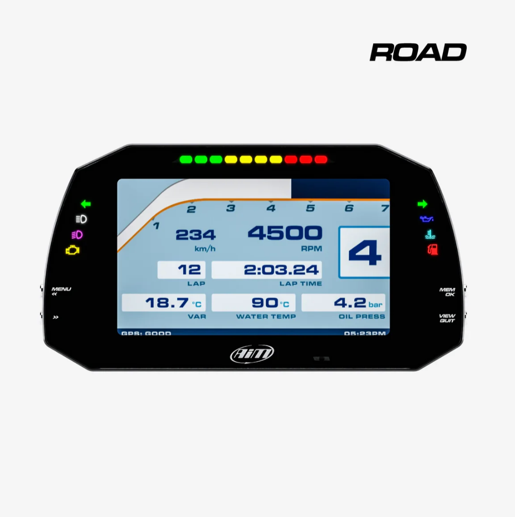 AiM MXG 1.3 Strada Light Racing Monitor (7-inch Color Display)