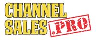 A yellow and red logo for channel sales pro