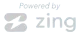 A logo for a company that is powered by zing