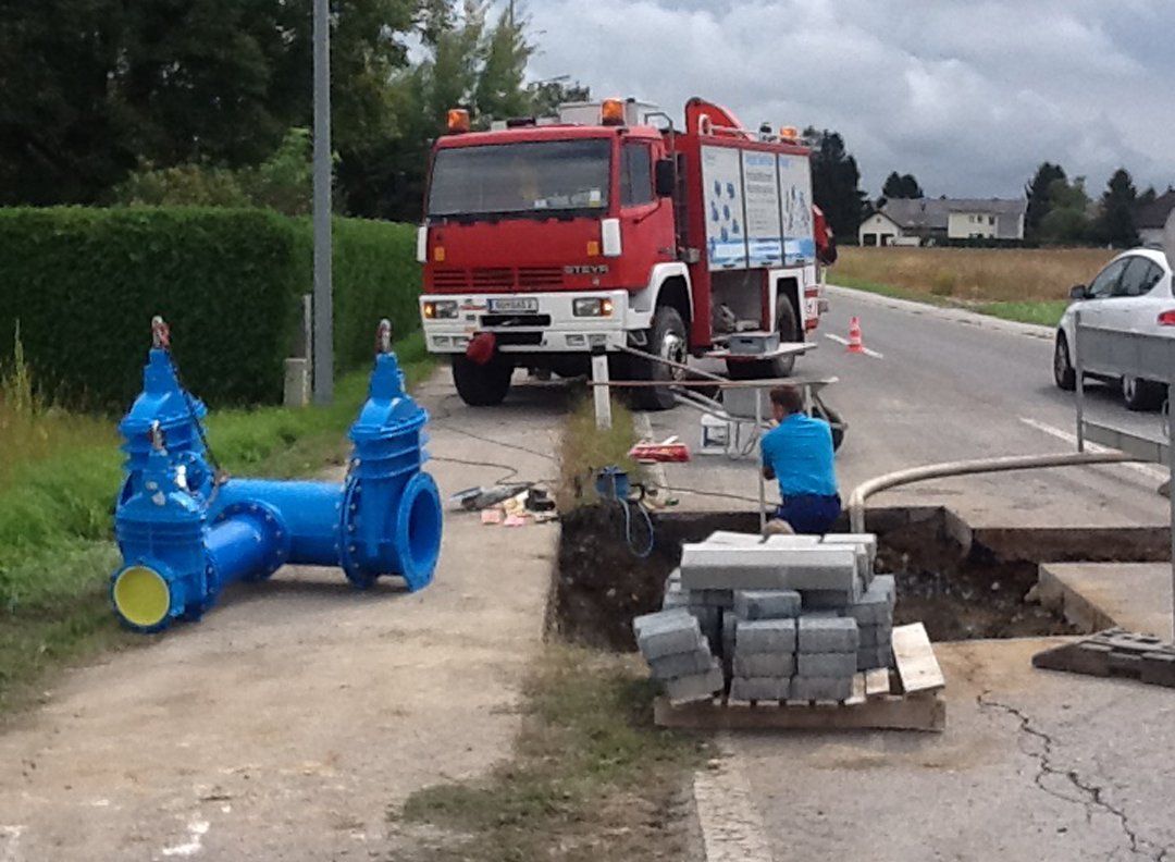 Straße Wasserleitung