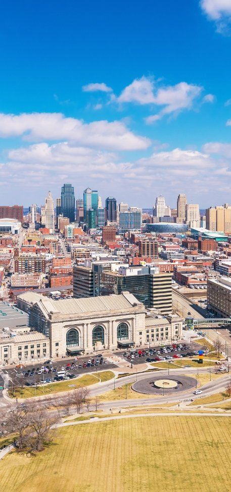View Kansas City Skyline Missouri United State