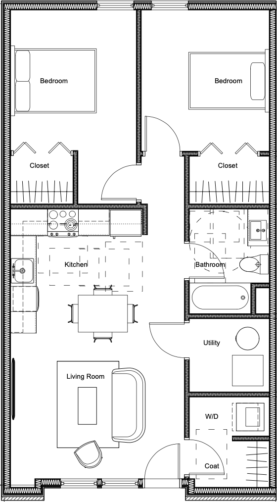 Unit B Floor Plan - linked to Floor Plan Page