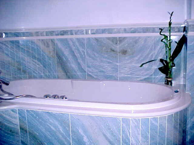 vasca con rivestimento in doccia