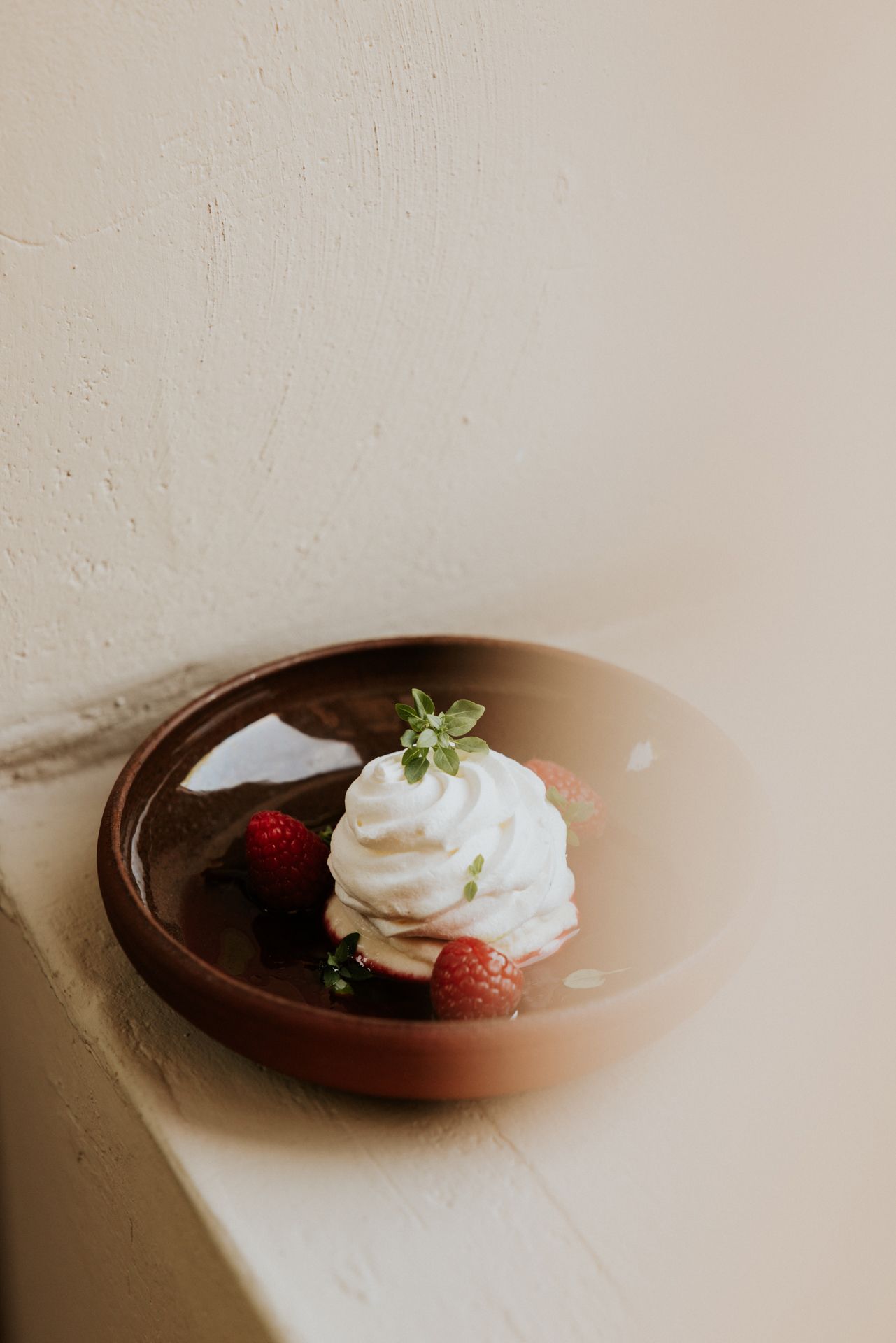 Dessert uit de menu van Vonk Gastrobar, vers uit de oven. Restaurant in Kachtem, Izegem. 