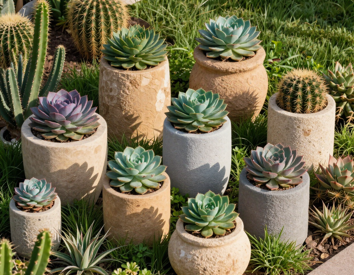 Dise&ntilde;o con suculentas y cactus