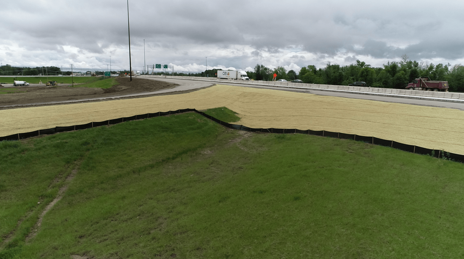 I-469 construction by Harlow Enterprises Incorporated