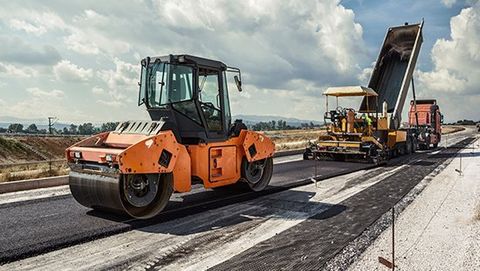 Road asphalt under construction — Hudson, NC — Asphalt Roads