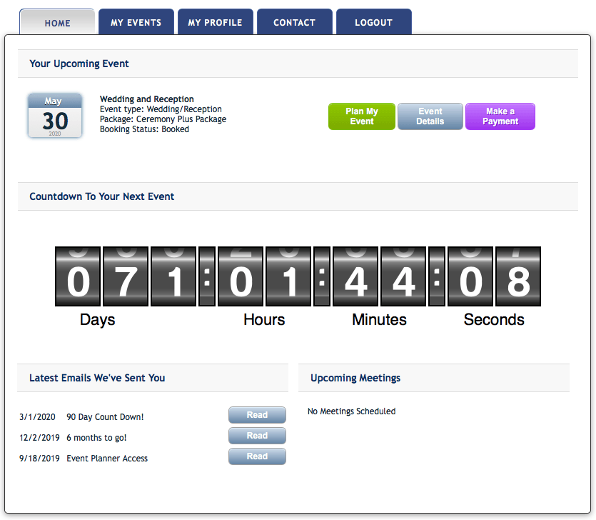 Event Planning Portal