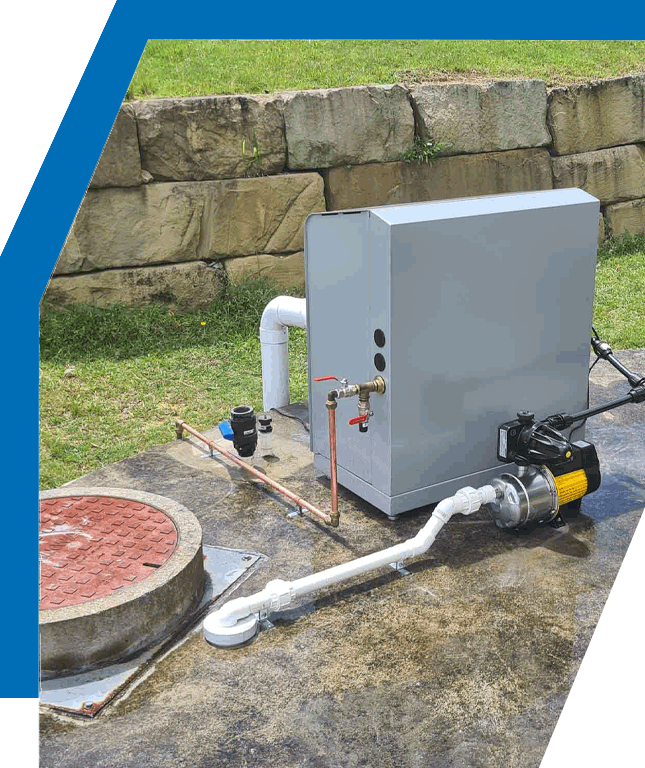 Water pump connected to water filter | Currumbin Waters, QLD | AC Electric Motors & Pumps