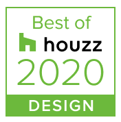 A logo for the best of houzz design in 2020.