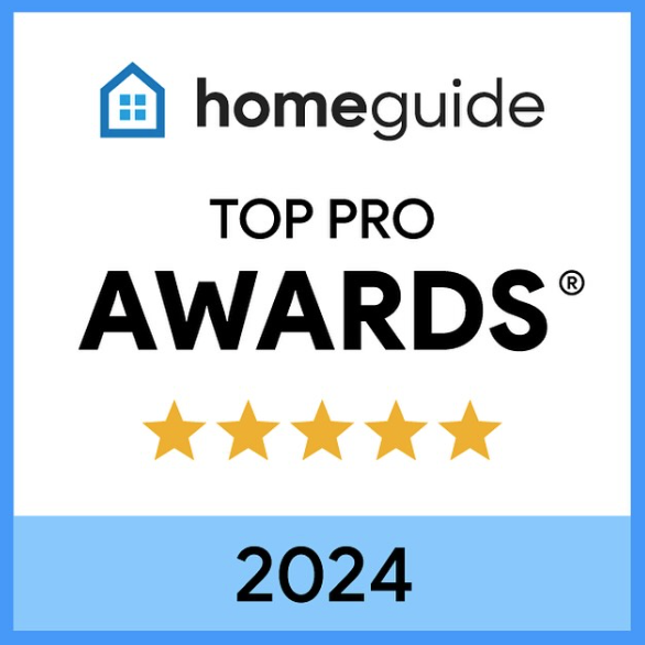 A logo for homeguide top pro awards in 2024