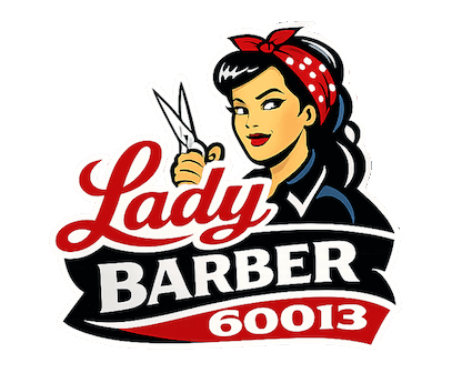 Lady barber cropped logo 3