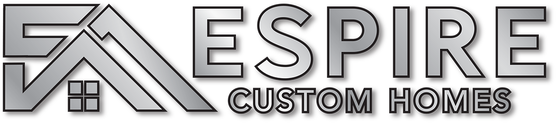 A logo for a company called aspire custom homes
