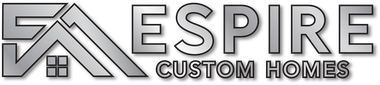 A logo for a company called aspire custom homes