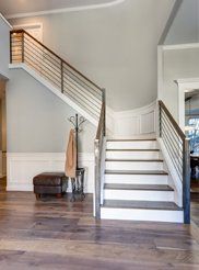 Remodeling Contractor — White Modern Stairs in Framingham, MA