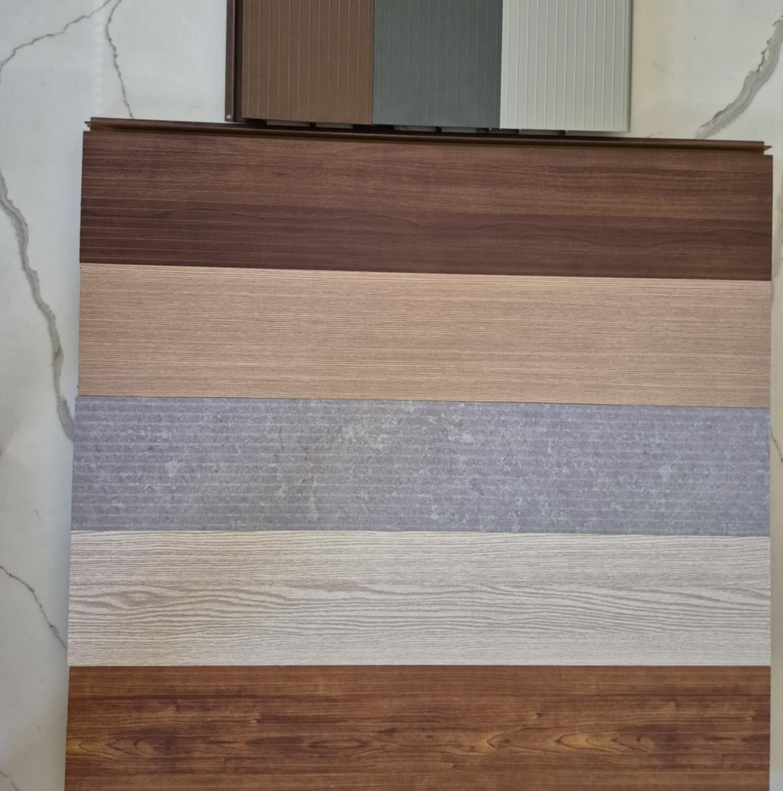 There are many different types of wood in this picture.