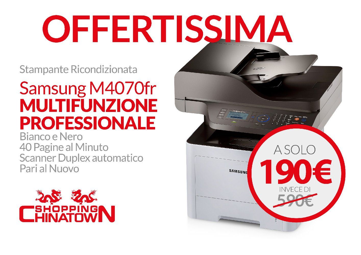 Promozione offerta stampante