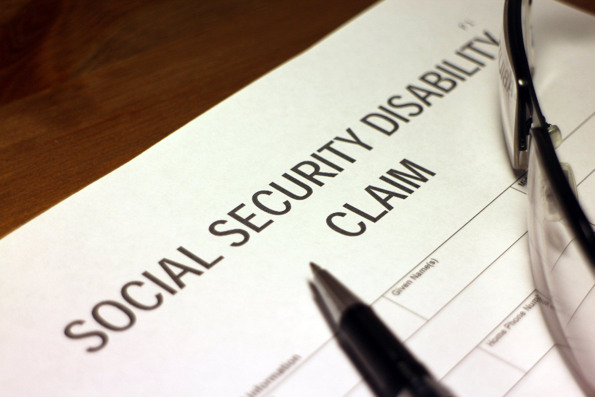 Social Security Disability Claim Form — Prince George’s County, MD — Ace Law